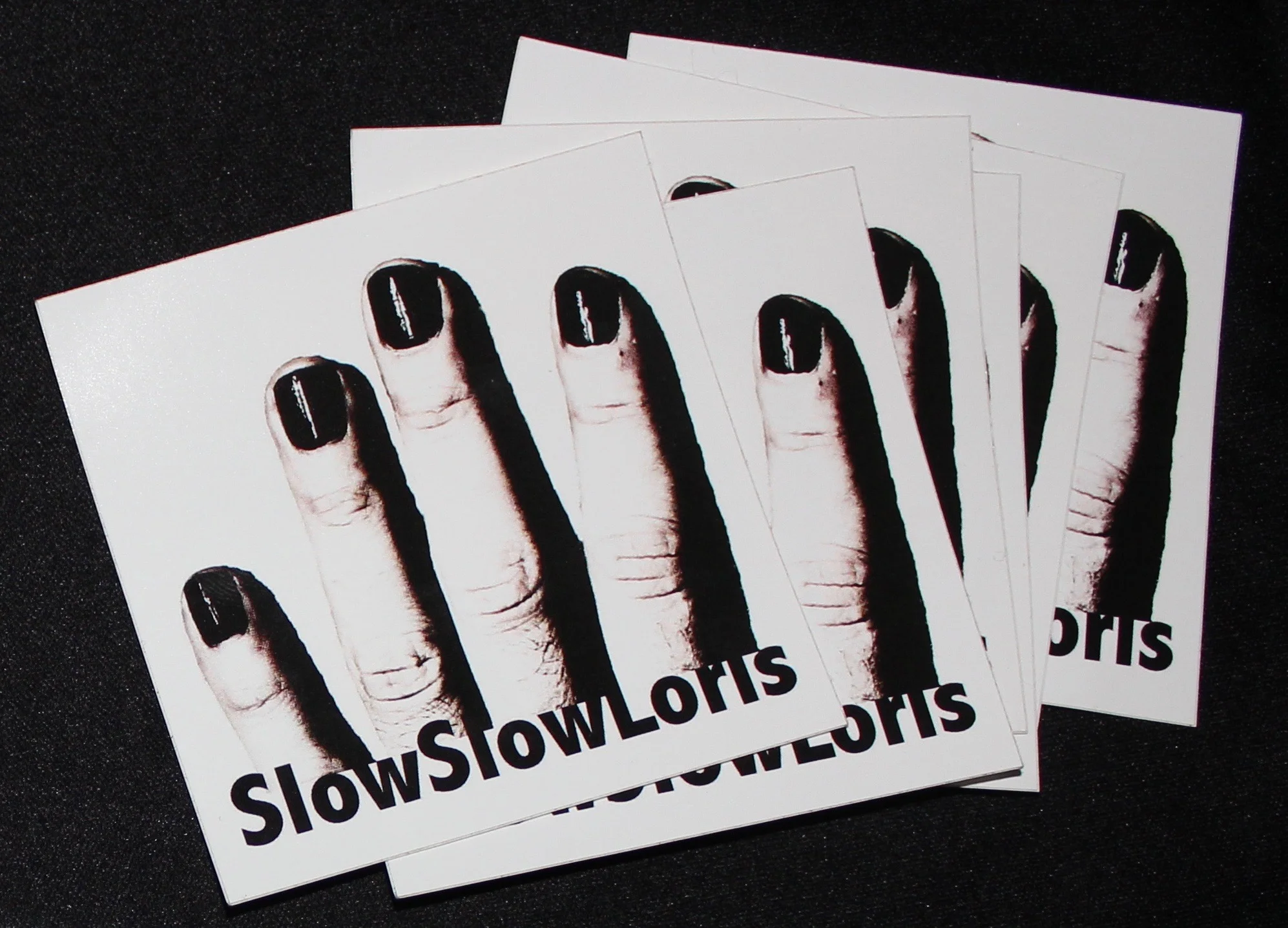 BLACK NAIL STICKER for free at live shows or with any purchase order