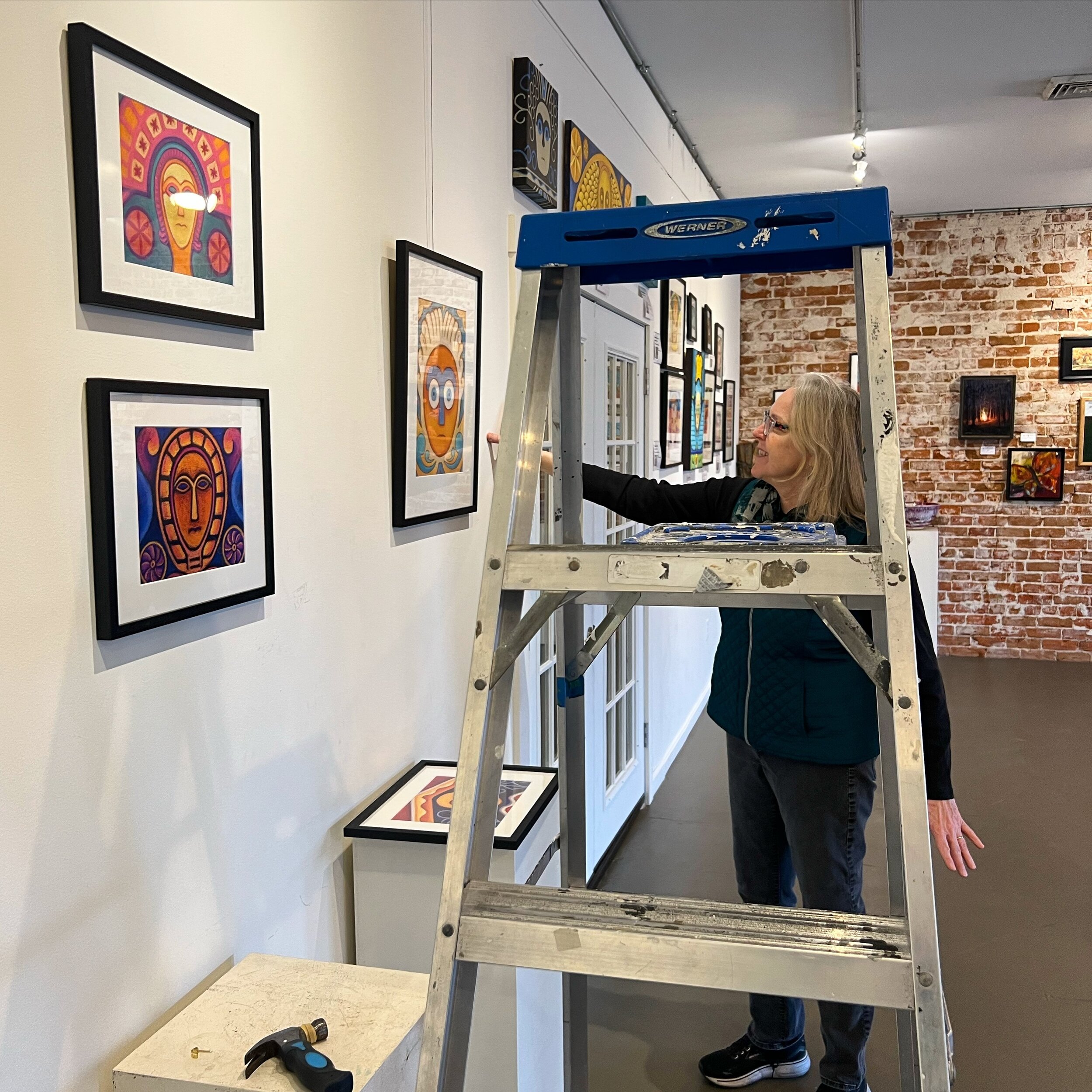 Preparing for Laura Tedeschi&rsquo; Afterlife show and Artist Talk- next Saturday 3/16 at 5:30. Come join us for discussion, poetry, live music from the Trailwood Troubadors, and so many originals and prints from Laura. There&rsquo;s something for ev