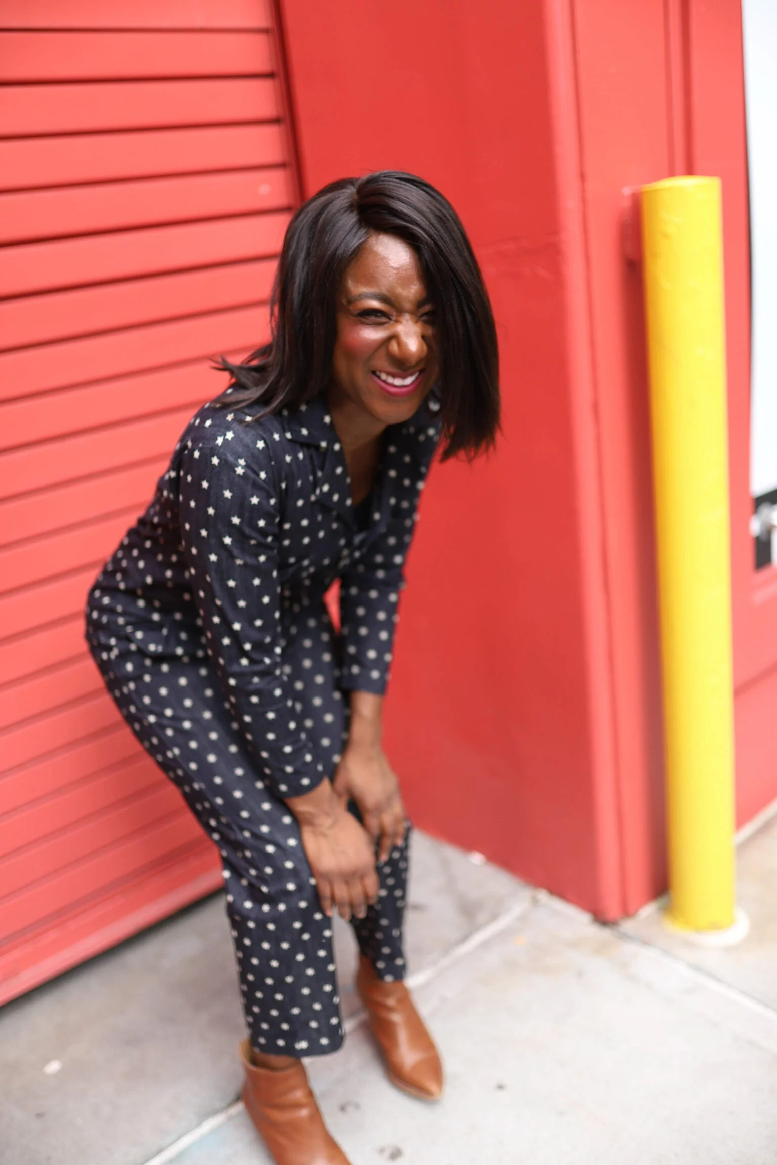 W Star Jumpsuit Laugh.JPG