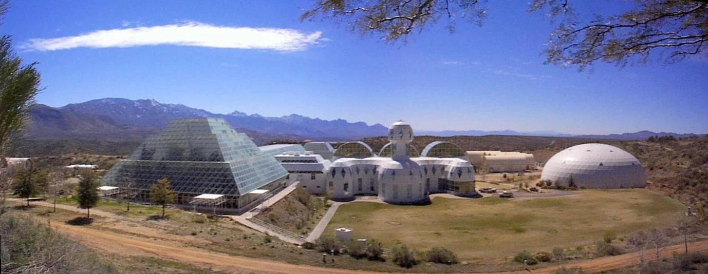 The Biosphere 2 facility in Oracle, Arizona.