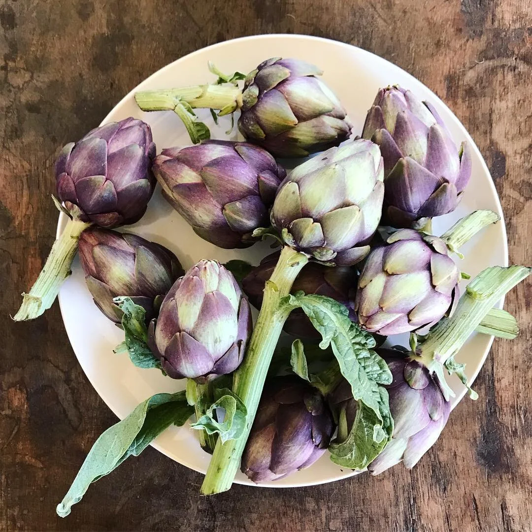 Excited for these babes and yes....I style my artichokes ❤️❤️❤️ | #brunchpants