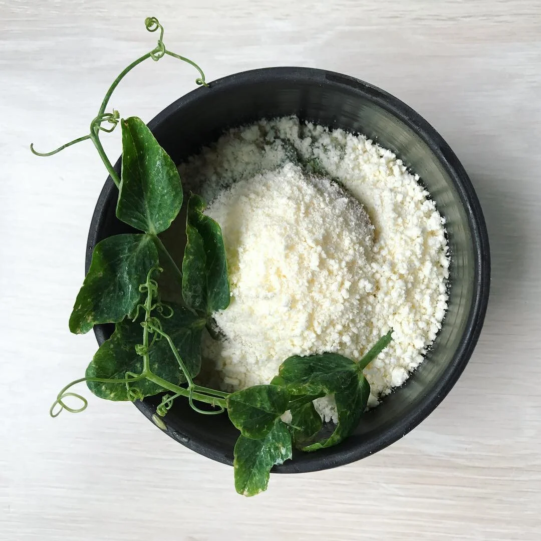 English Peas with frozen cream at my current favorite LA lunch spot @destroyer.la ❤️❤️❤️ | #brunchpants