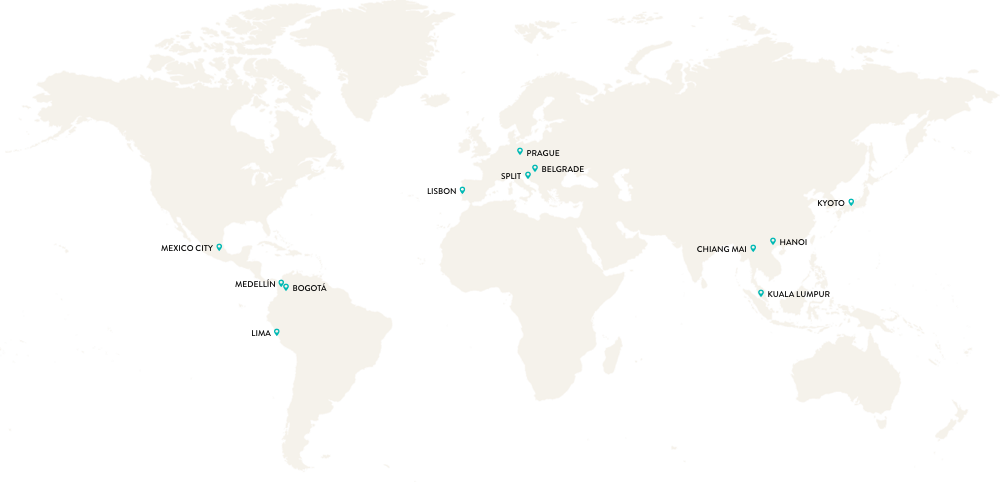 Map & Location photography provided by Remote Year