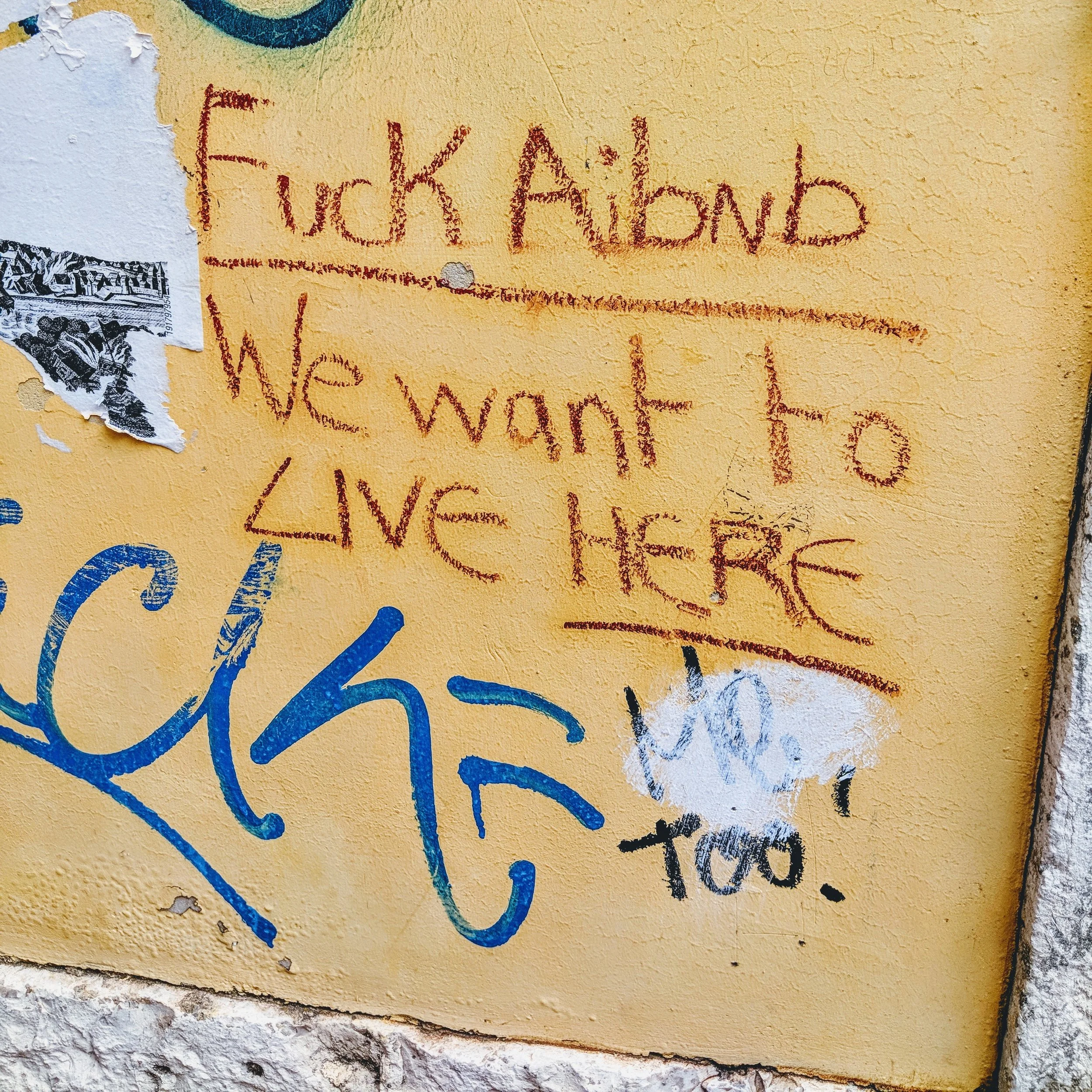 Graffiti like this can be found throughout the city