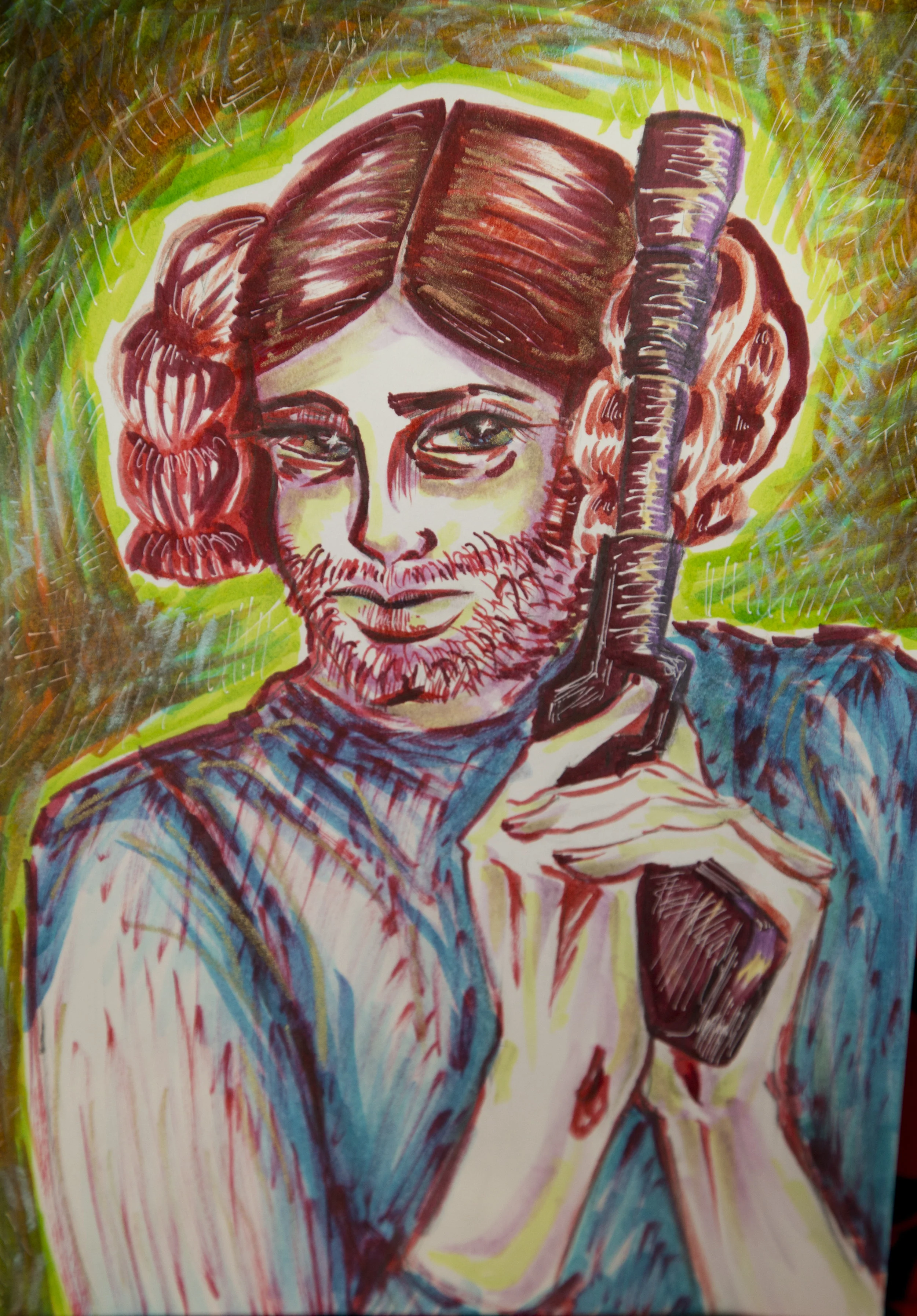Portrait of David Bizic as Princess Leia, collection of David Bizic, 2017