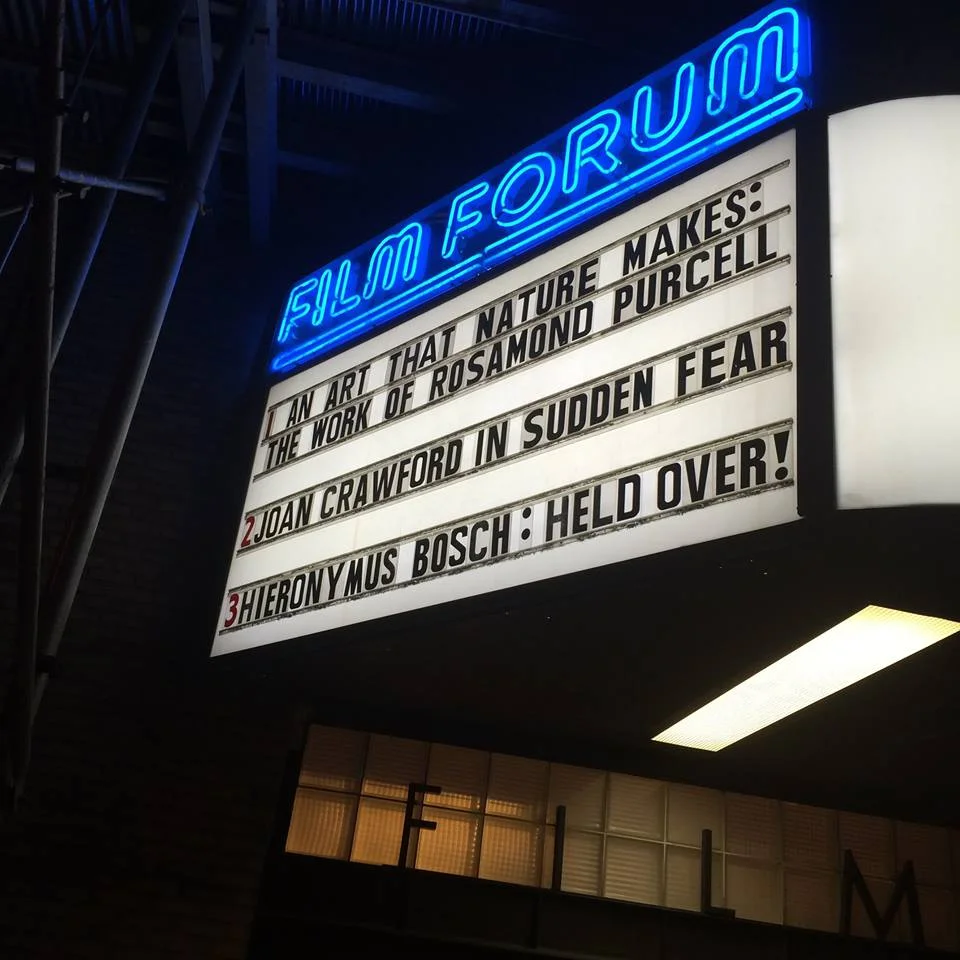 Film-Forum-marquee-Rosamond-Purcell-Kusiak-Music-soundtrack