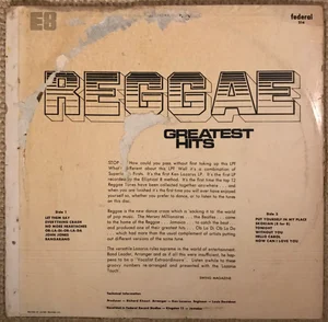 Ken Lazarus - Reggae Greatest Hits - Federal LP 33T Rare 1970