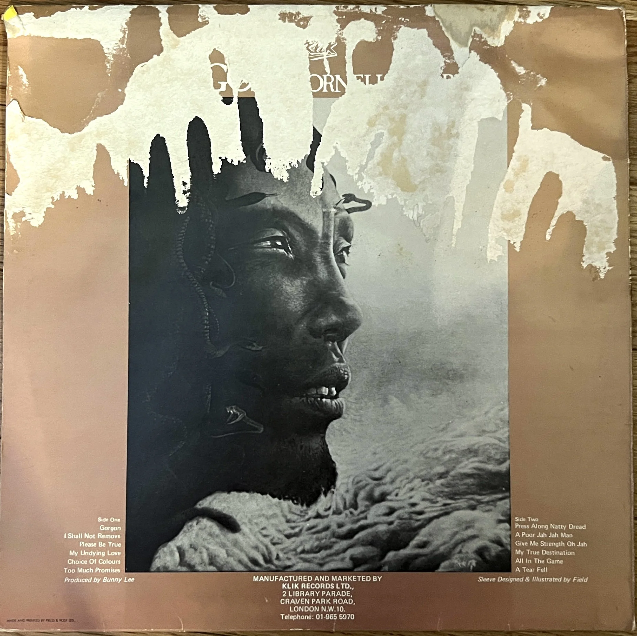 LP盤 CORNELL CAMPBELL /THE GORGON DUBWISE Cornell Campbell – Gorgon – Vinyl (LP, Album), 1976