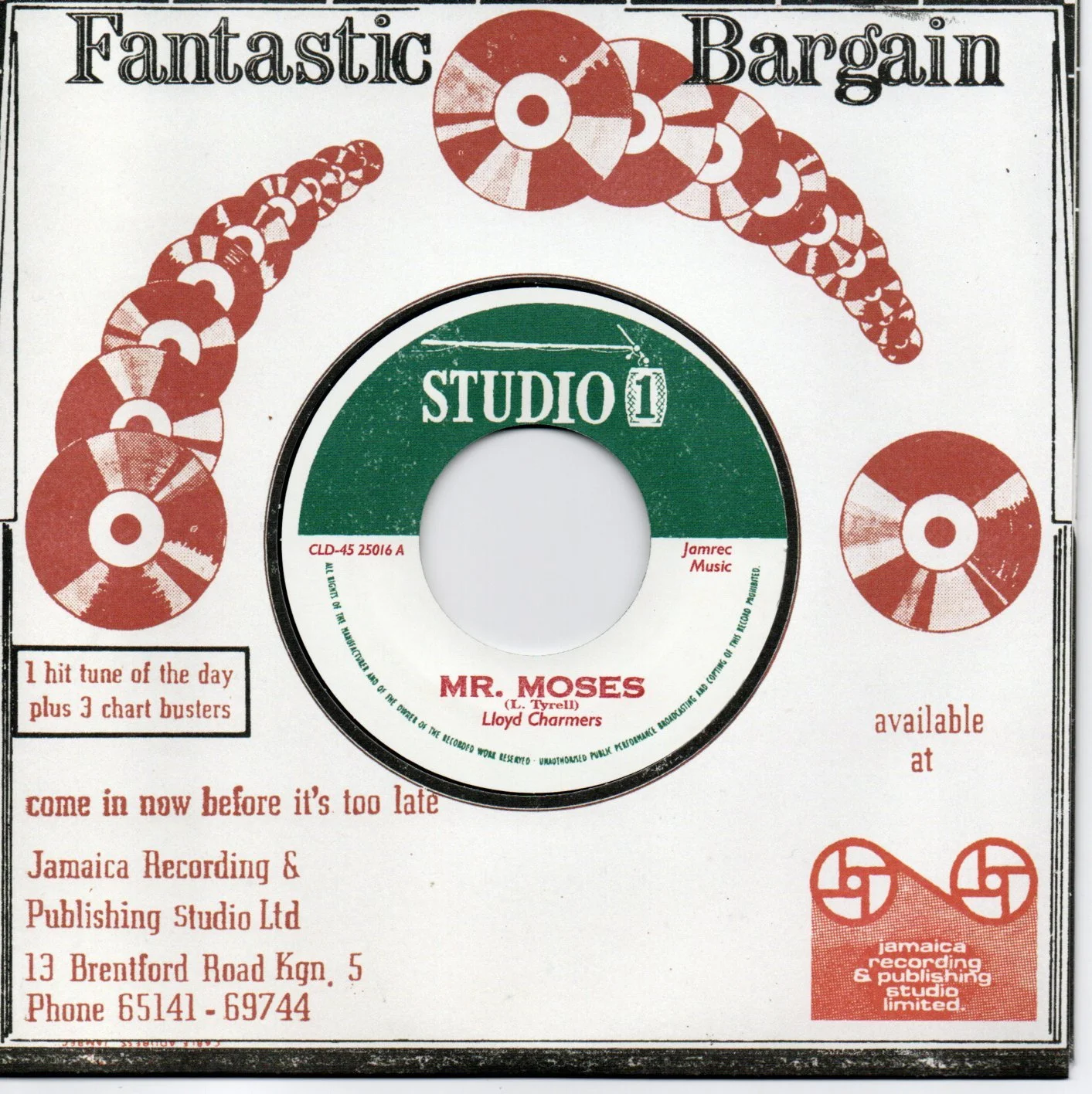 Lloyd Charmers - Mr. Moses / The Lyrics - Girls Like Dirt - Studio One 7