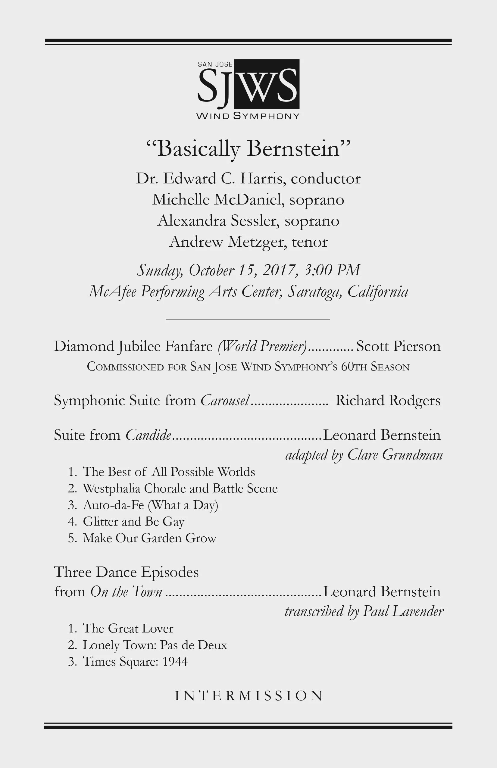 Concert 1: Basically Bernstein