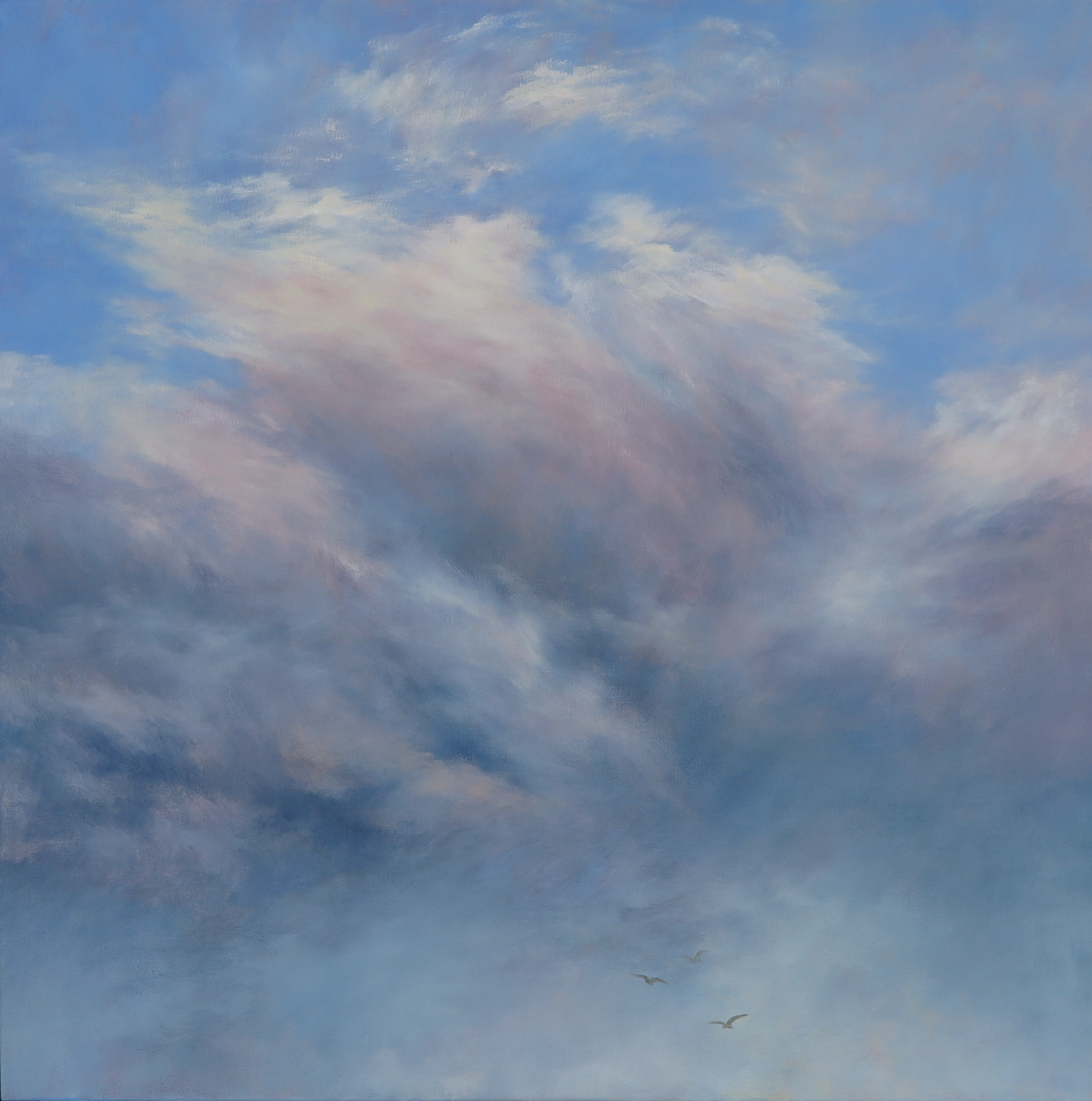 2014: Rising II, Oil on Canvas, 61 x 61cm, $2400