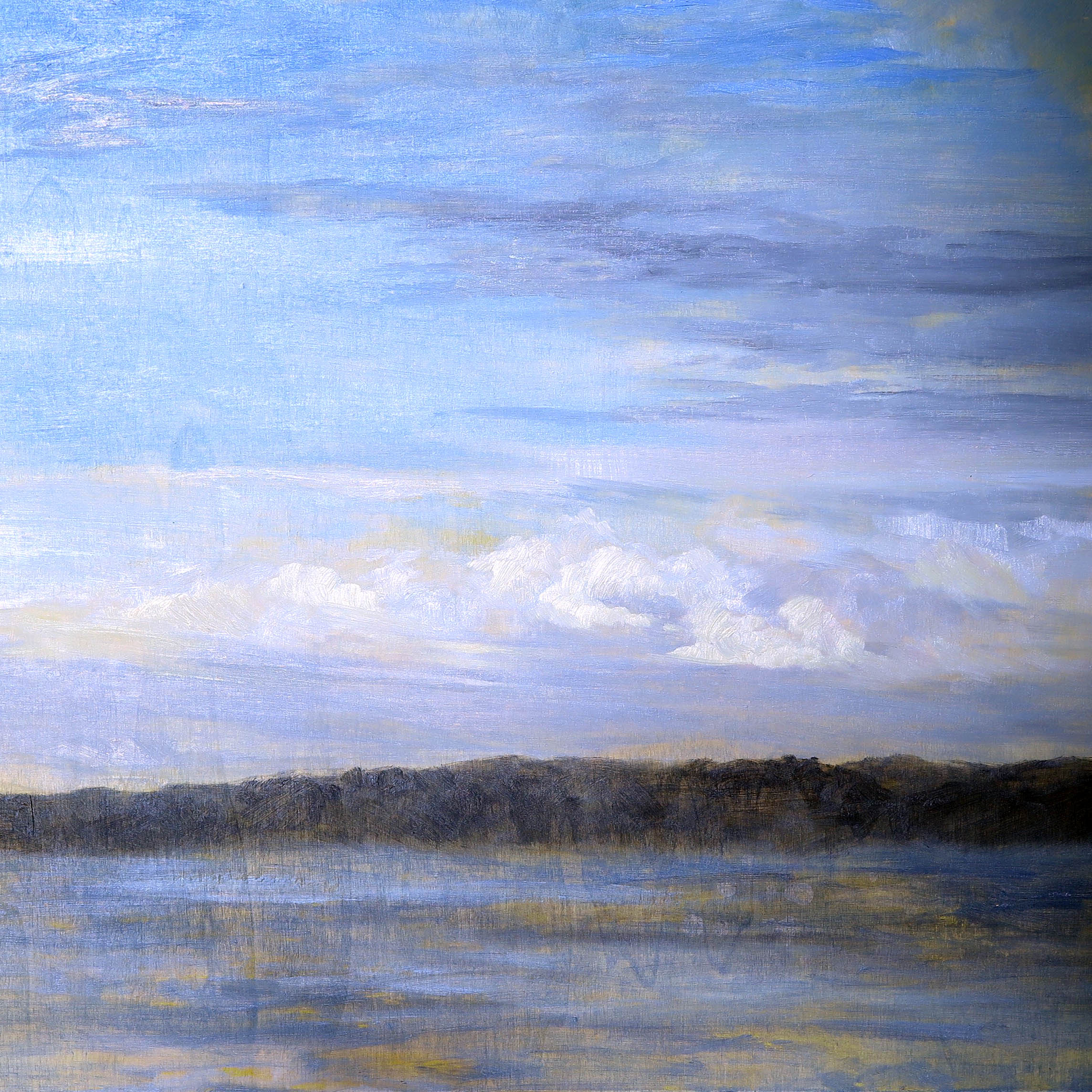 Still Morning, Oil on Board, 40 x 40cm, $485
