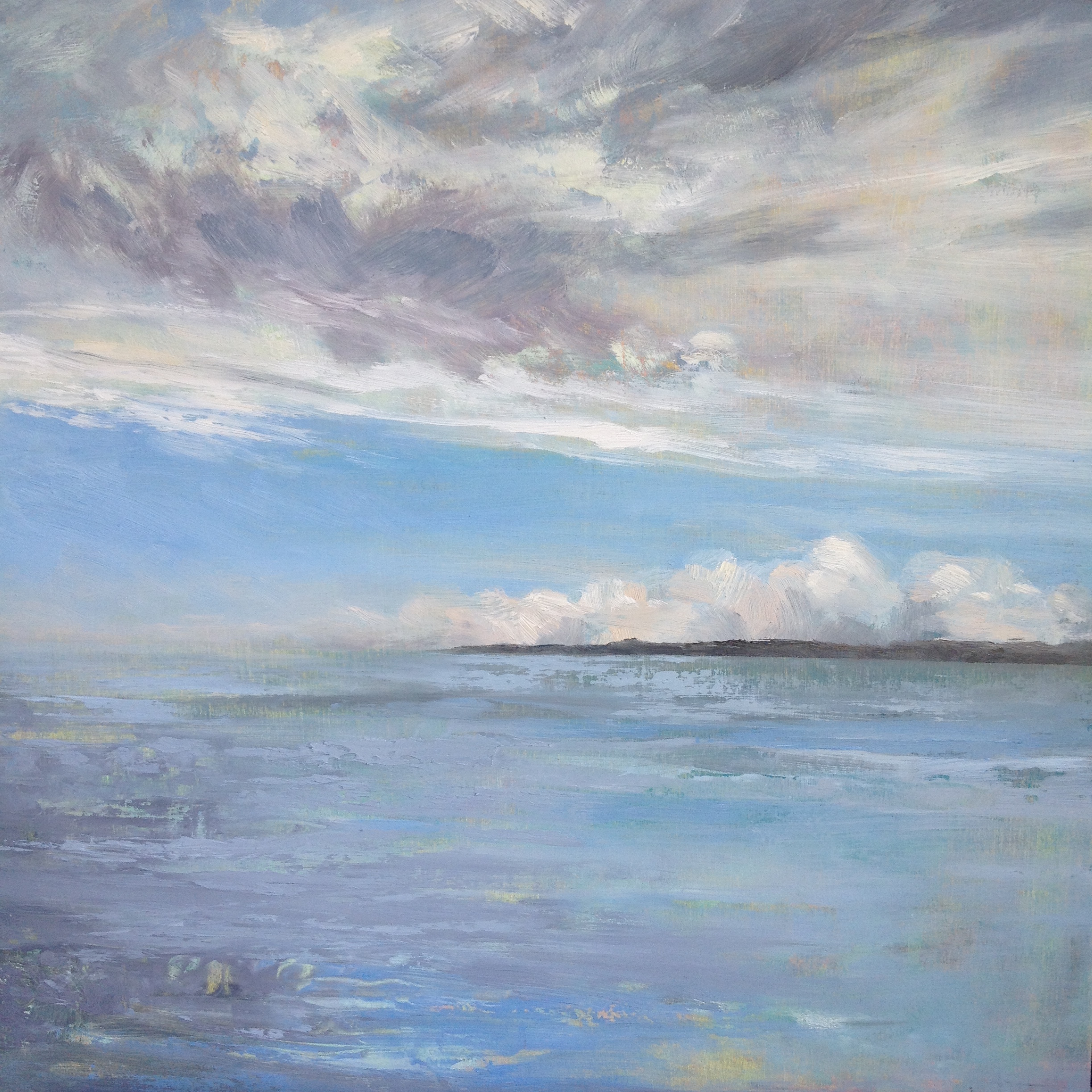 Morning Calm, Oil on board, 40cm x 40 cm, Sold