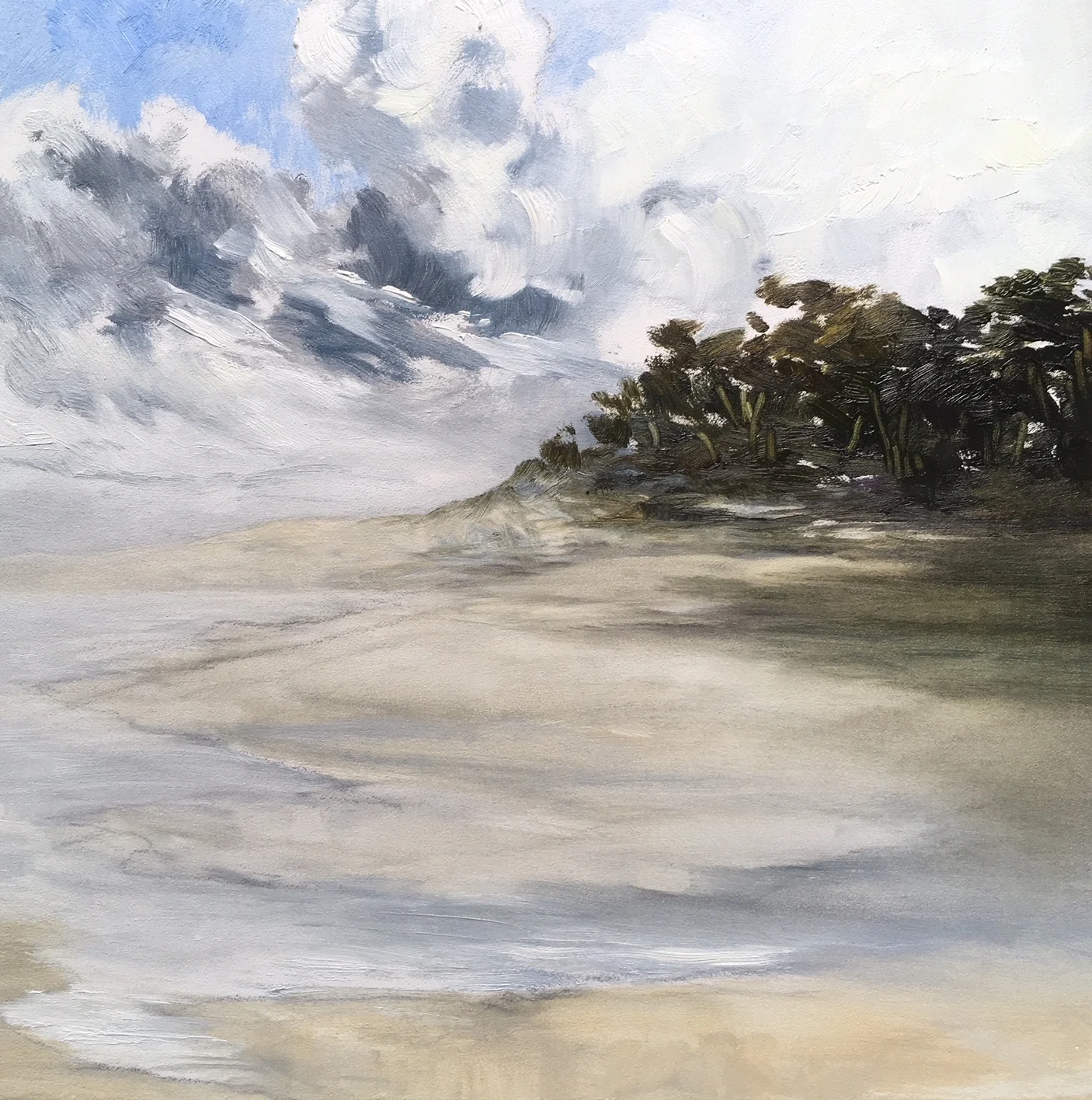 Shifting Sands, Oil on board, 30 x 30cm, $880