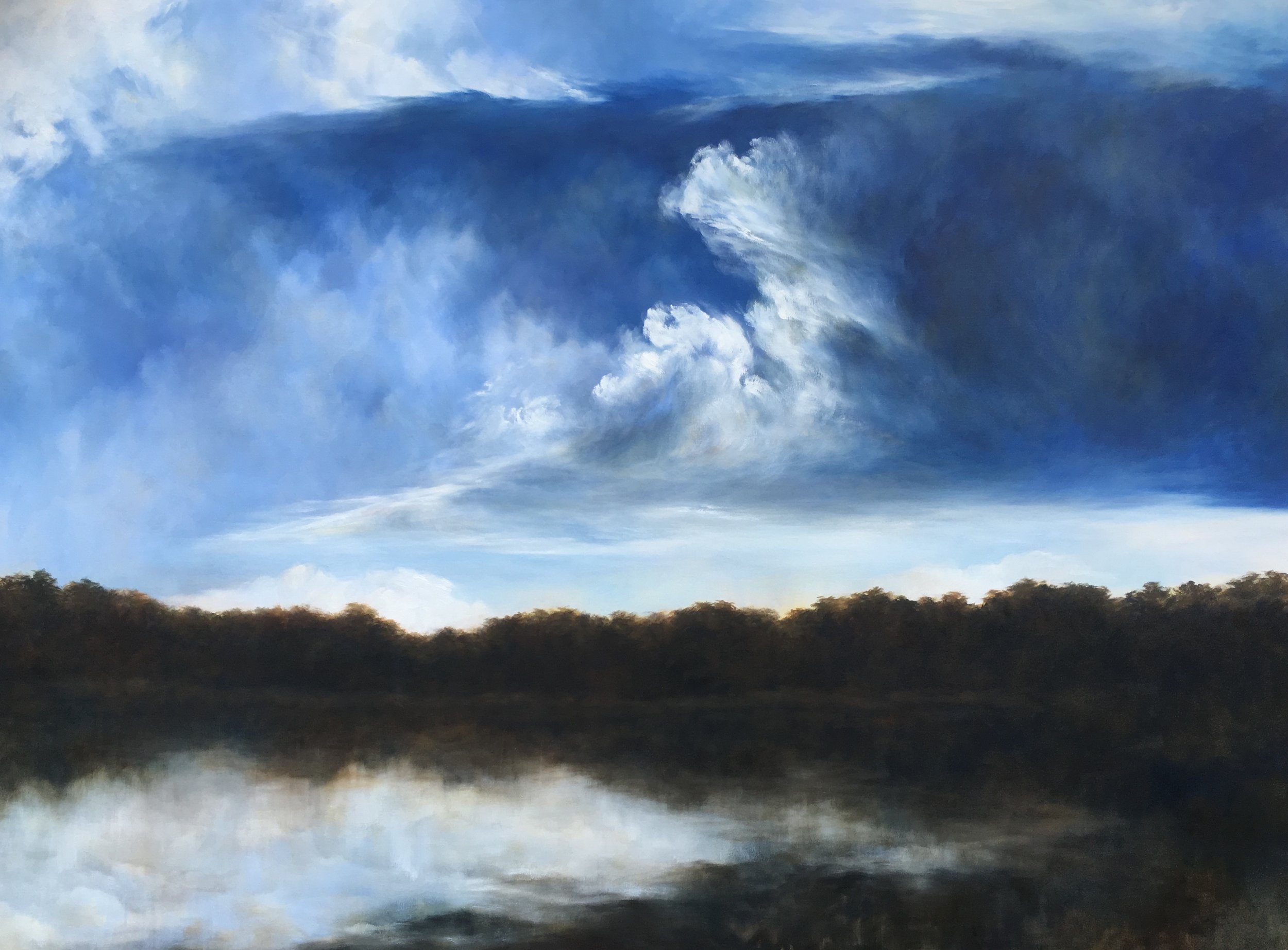 Drifting, oil on canvas, 137 x 182 cm, Sold