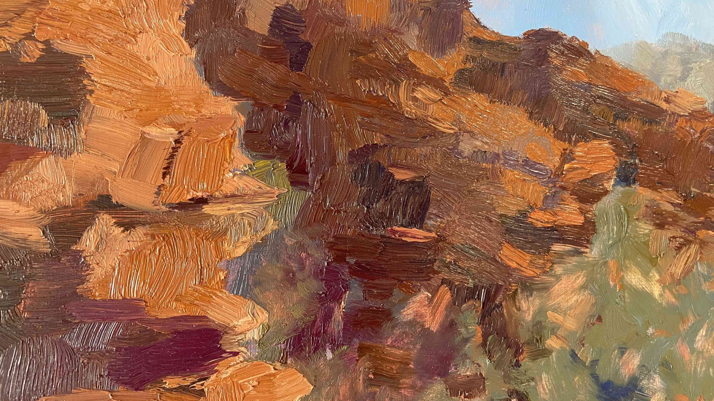 Detail of Trephina Gorge Painting, 2024, oil on board, 40 x 80 cm, 3 small.jpg