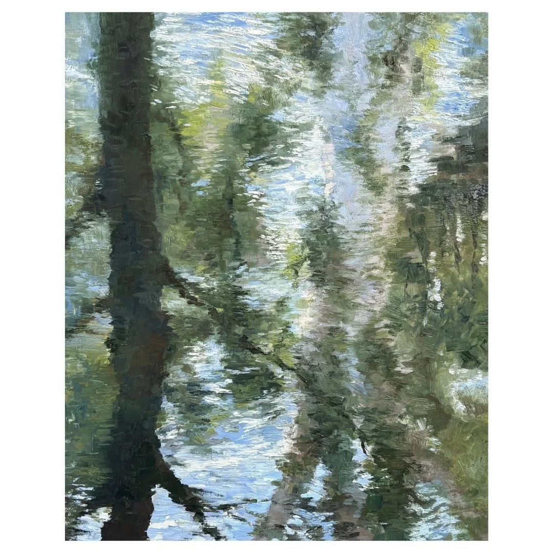 Dispersion, 2026, oil on board, 50 x 40 cm