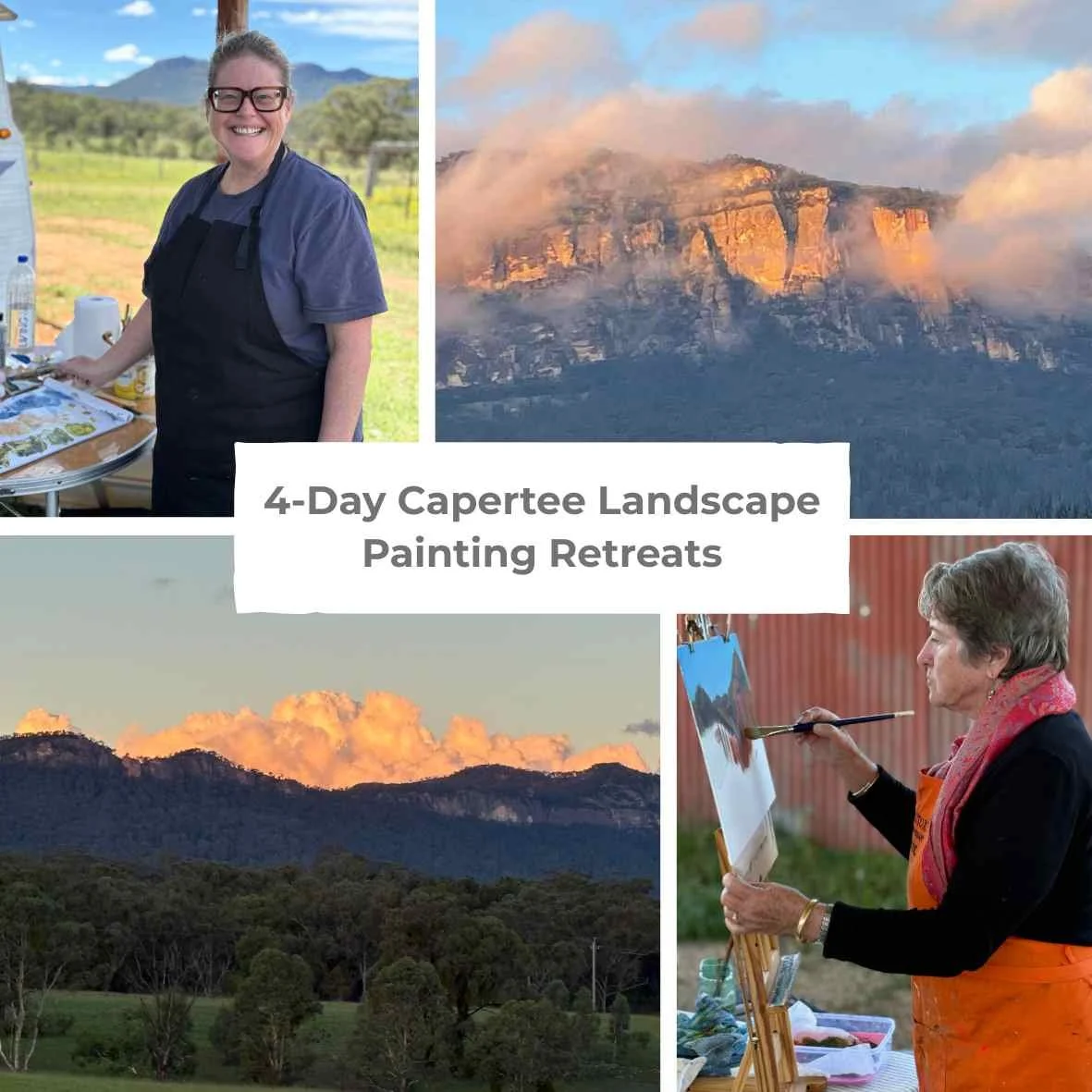 4-Day Capertee Plein Air Landscape Painting Retreats | 9 - 12 October Beginner/Intermediate | 20 - 23 November Intermediate/Advanced
