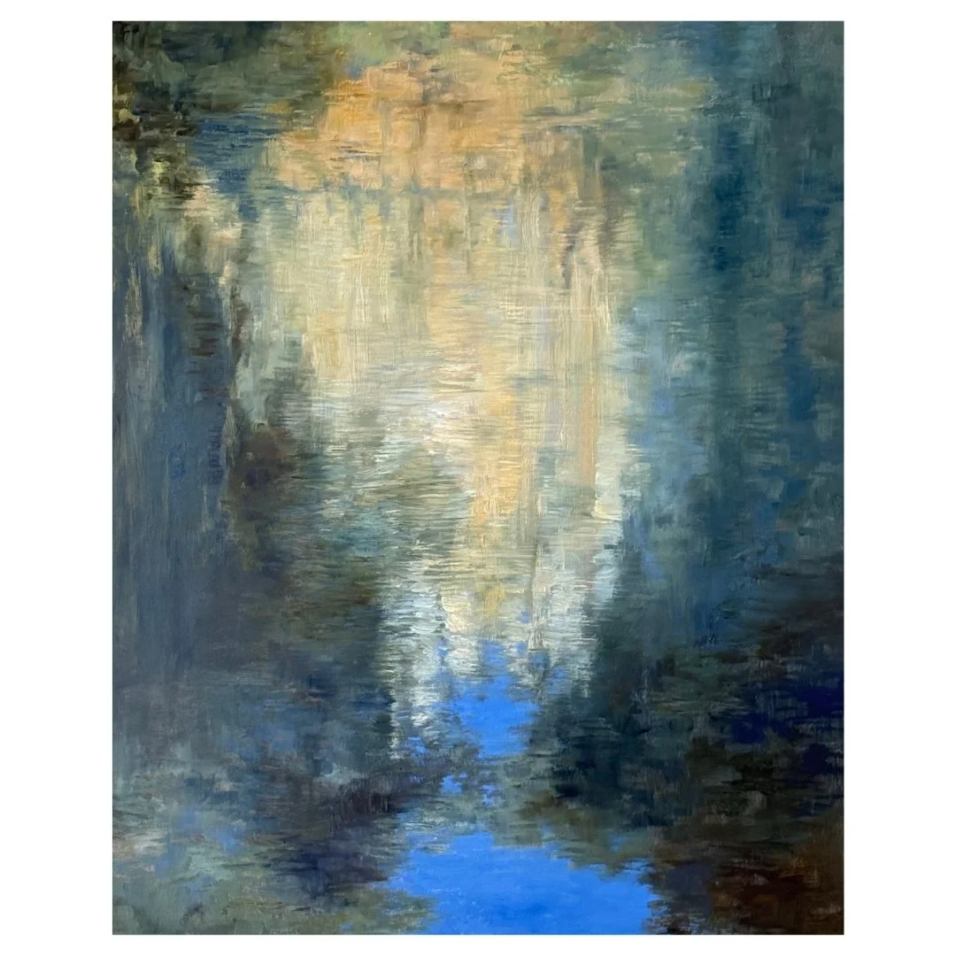 Effusion, 2026, oil on board, 50 x 40 cm