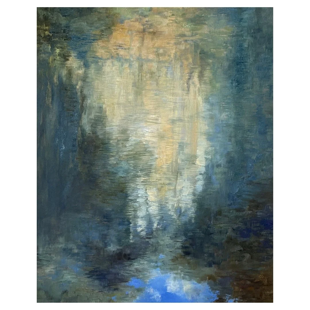 Effusion, 2026, oil on board, 50 x 40 cm