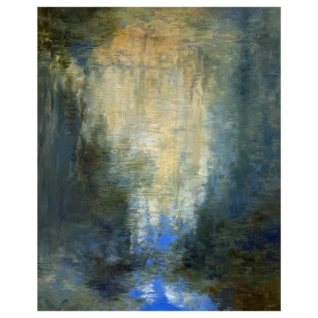 Effusion, 2026, oil on board, 50 x 40 cm