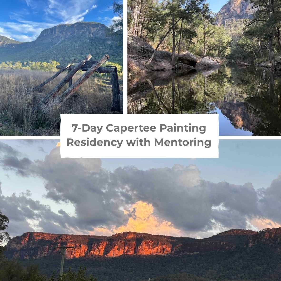 7-Day Capertee Painting Residency with Mentoring | 19 to 25 October Intermediate to Advanced