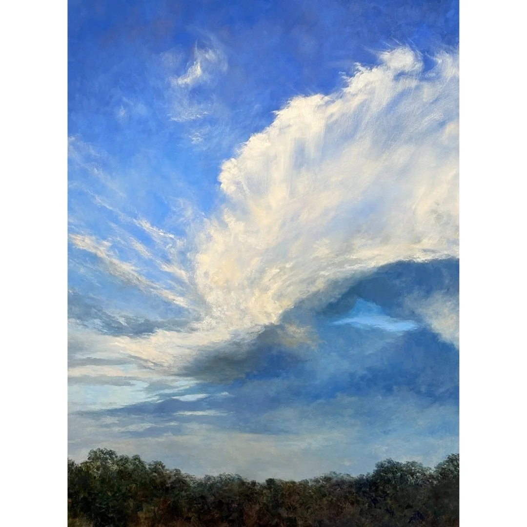 Falling Upwards II, 2025, oil on canvas, 122 x 91.5 cm