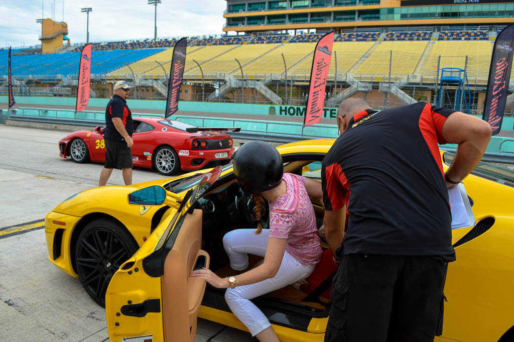 RIDING A FERRARI IN MIAMI FLORIDA