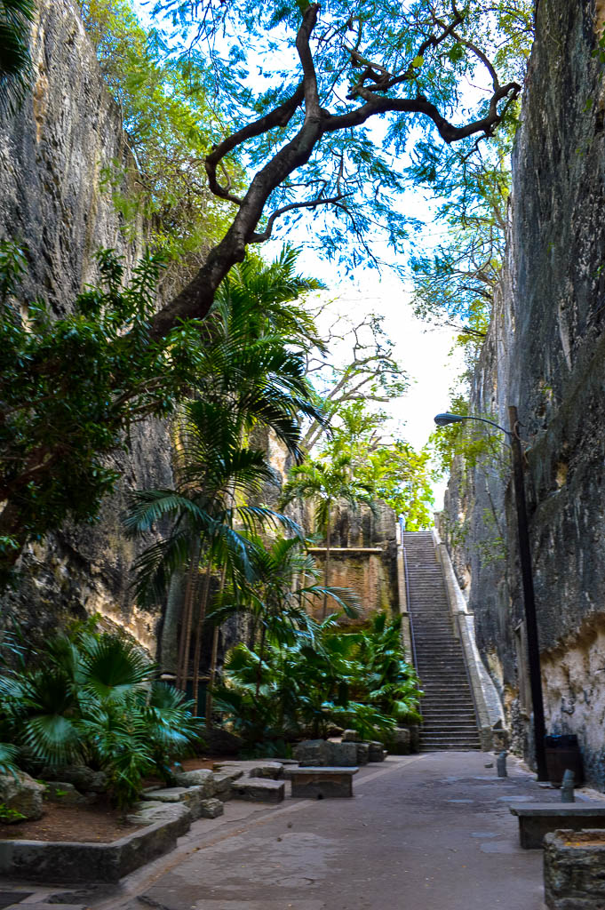Climb the steps of the queen's castle in Nassau The Bahamas