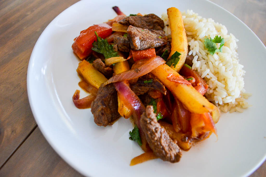 RECIPE FOR LOMO SALTADO, PERUVIAN DISH