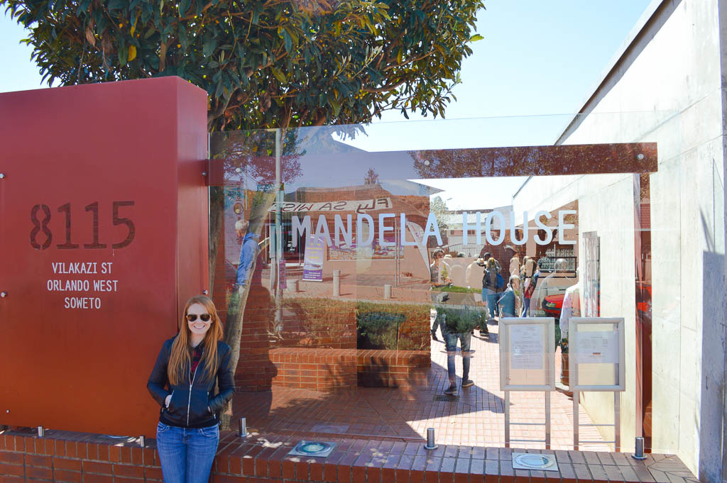 VISITING NELSON MANDELA'S HOUSE, SOWETO, SOUTH AFRICA