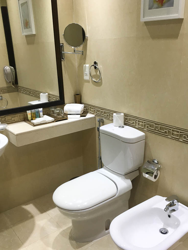 bathroom at the SARAYA CORNICHE HOTEL DOHA QATAR