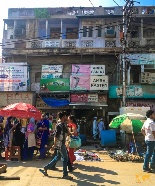 my first day in india: Chandi chowk market in delhi