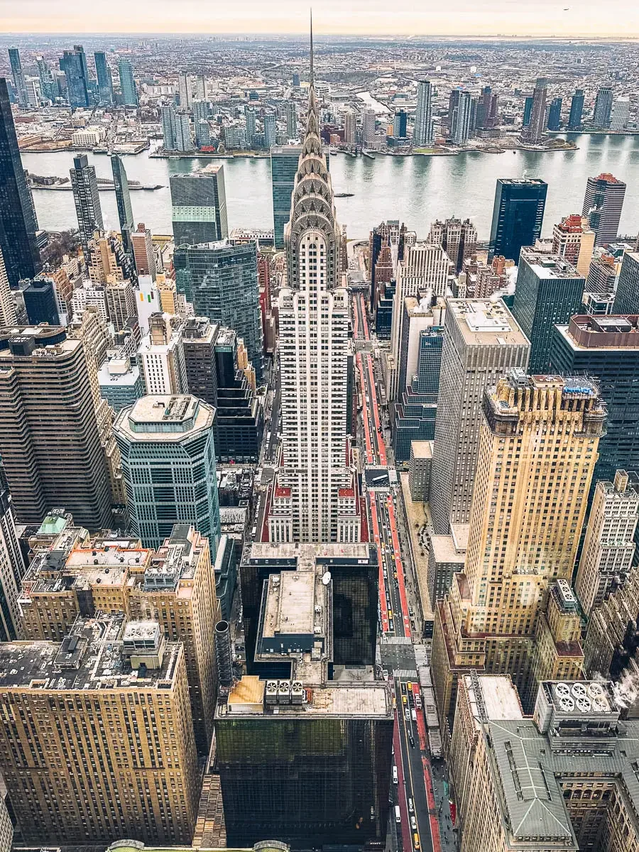view of the empire state building from the top of the summit one vanderbilt