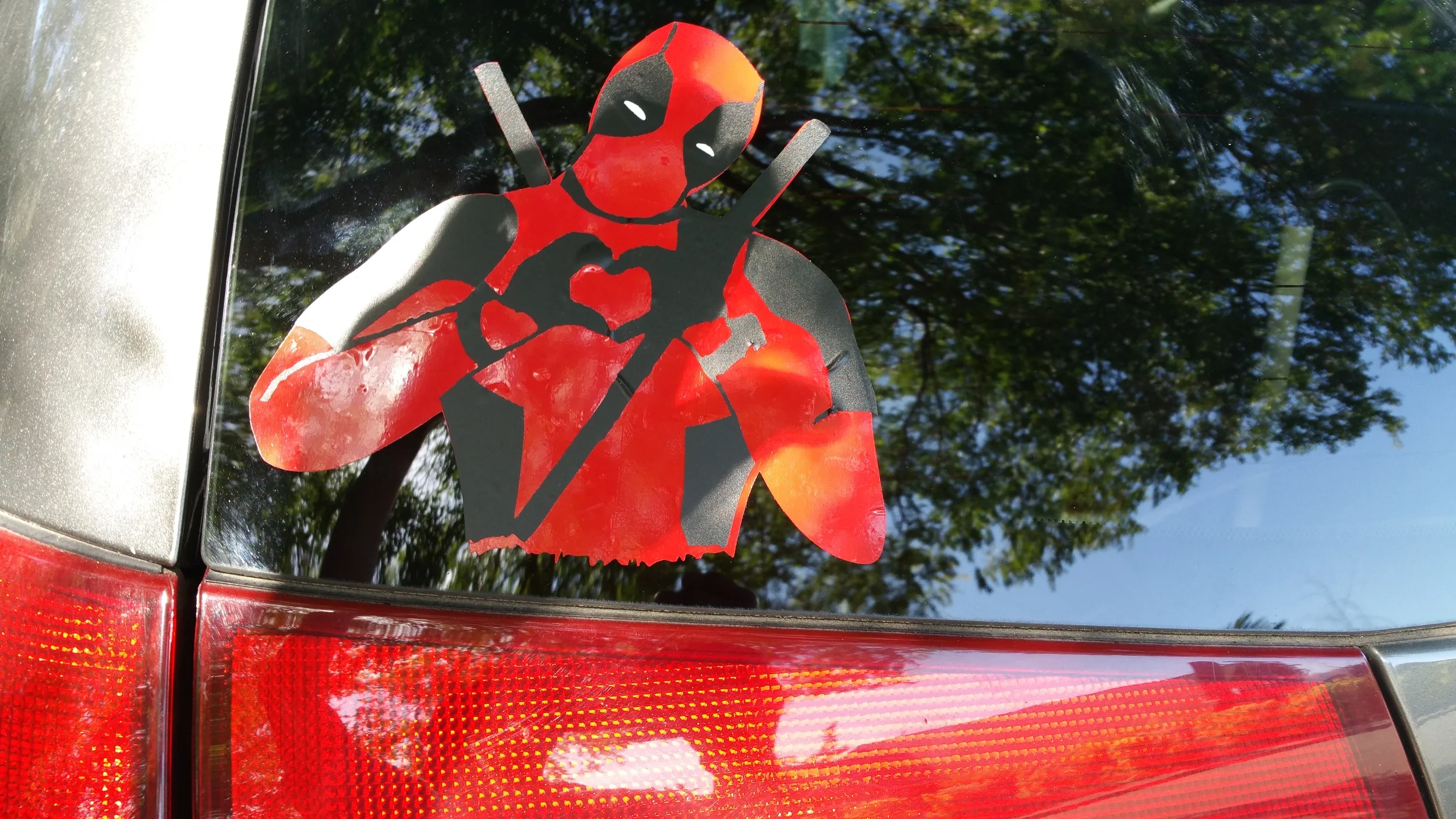 Where else am I going to put it but on my car!