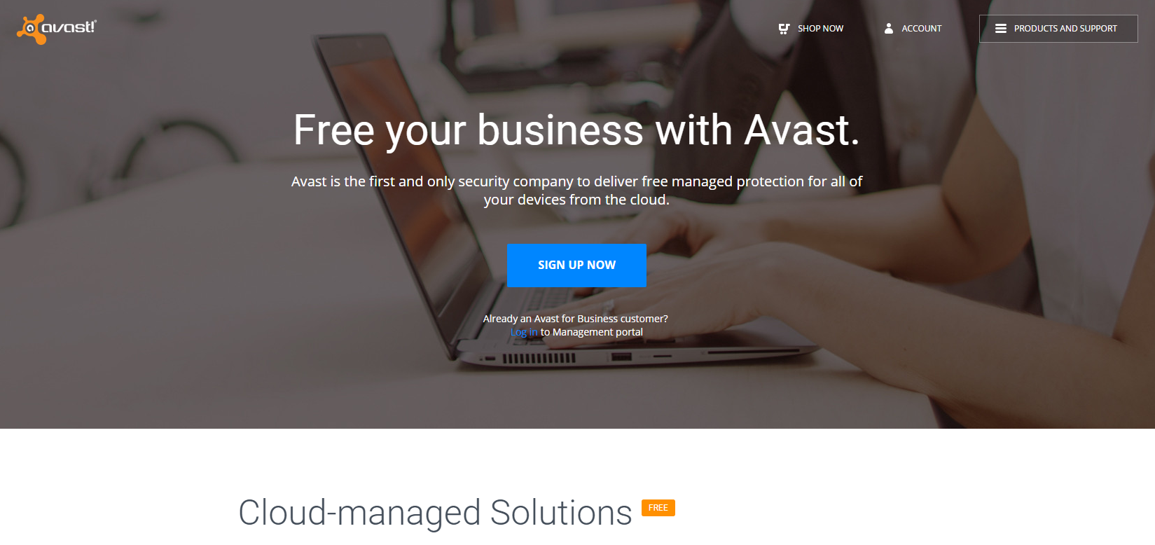 Free Cloud Based Business Grade Antivirus by Avast