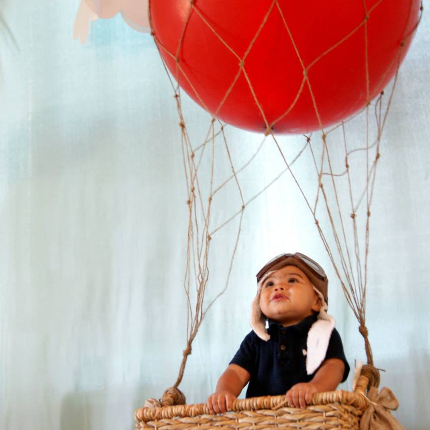 Vintage Hot Air Balloon 1st Birthday — Tot Traveler Atlanta Baby