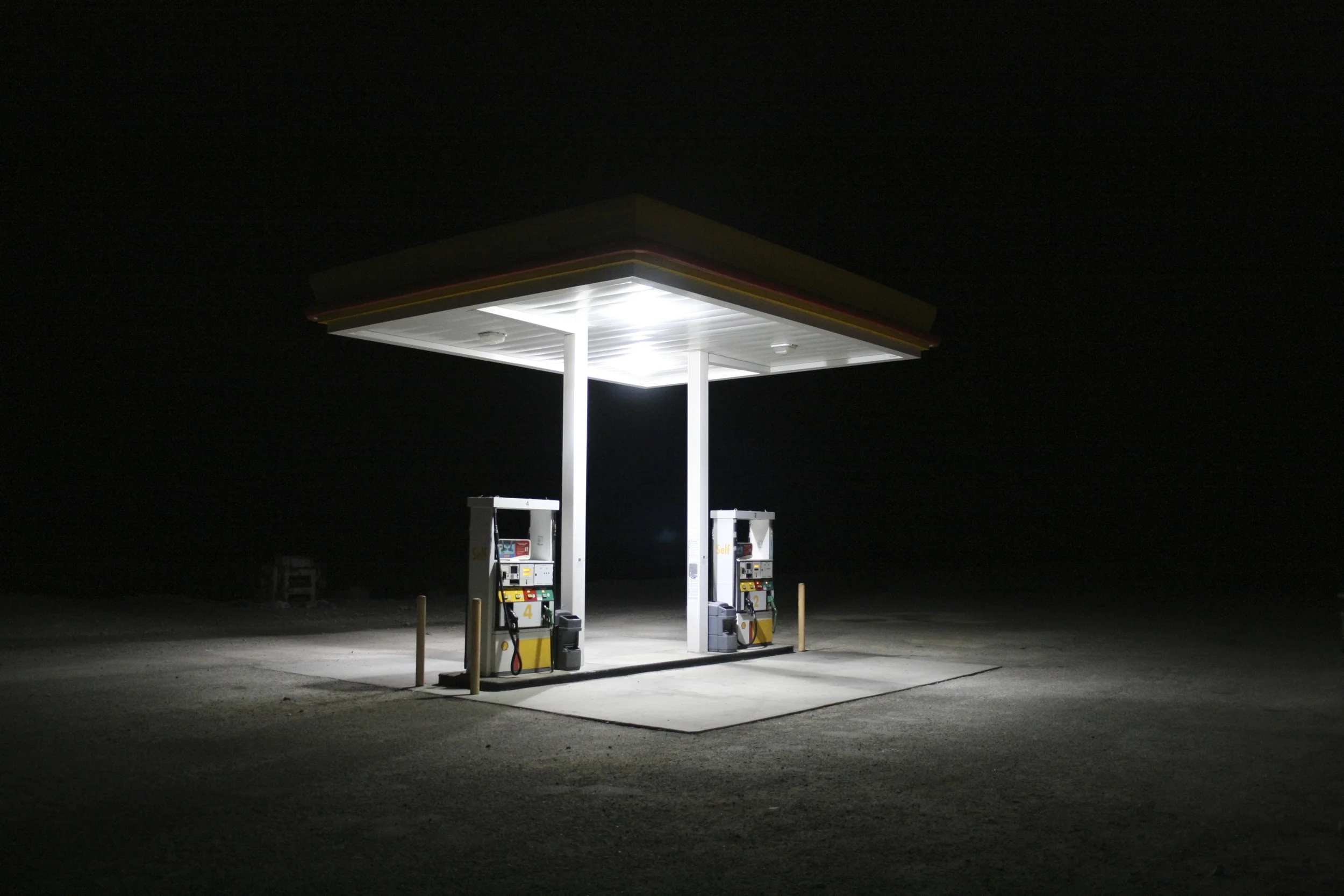 gas station in death valley