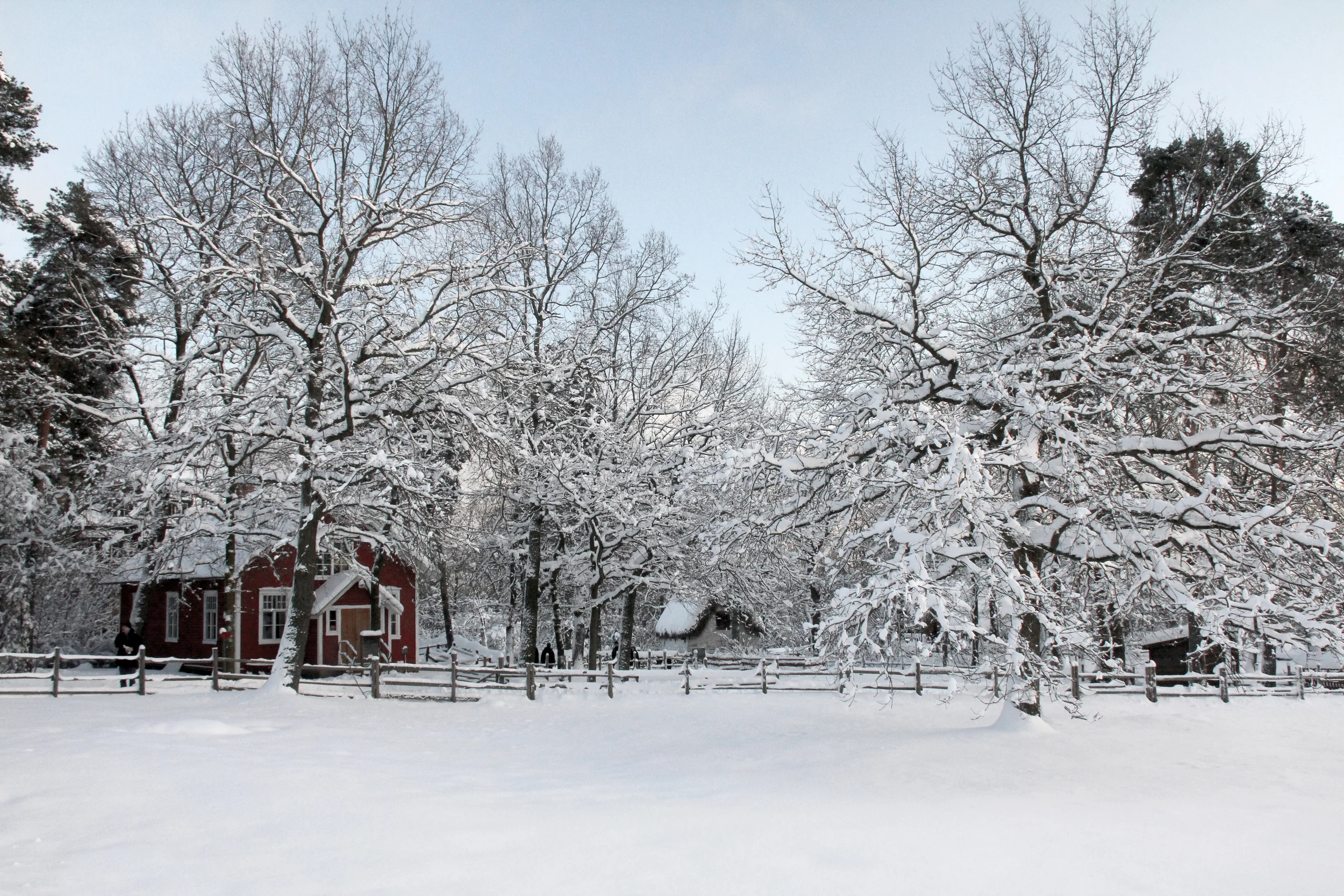 schoolhouse, skansean village, stockholm sweden