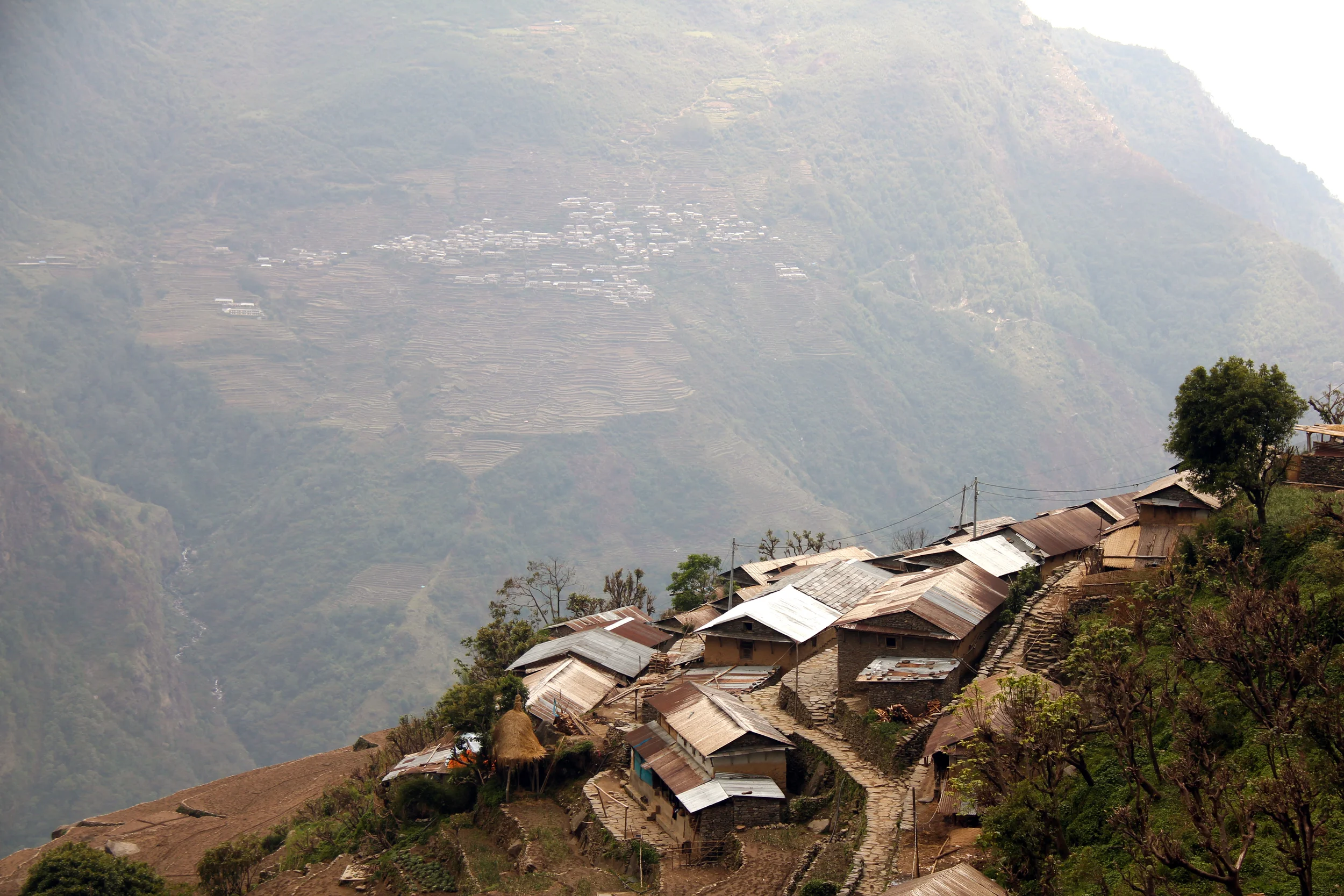 town of sikles, nepal