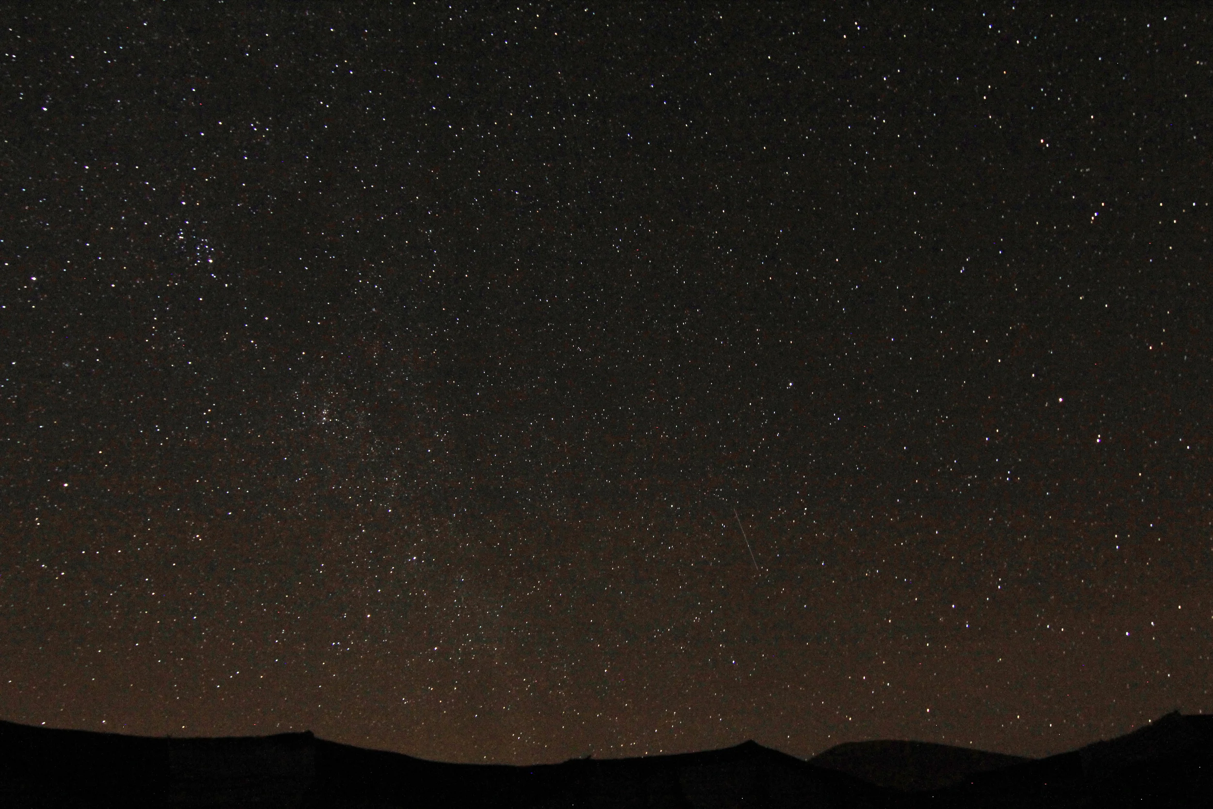 starry night in erg chebbi dunes, morocco