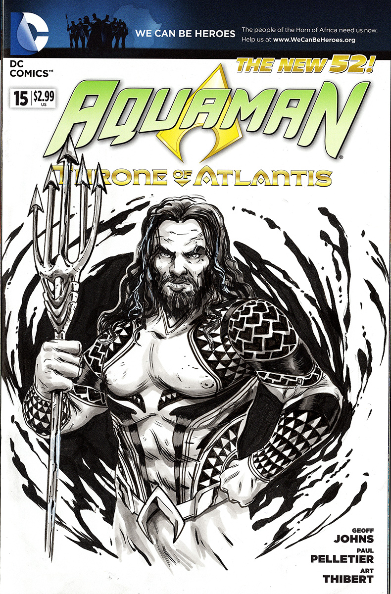 Aquaman Comic Sketch Cover 02