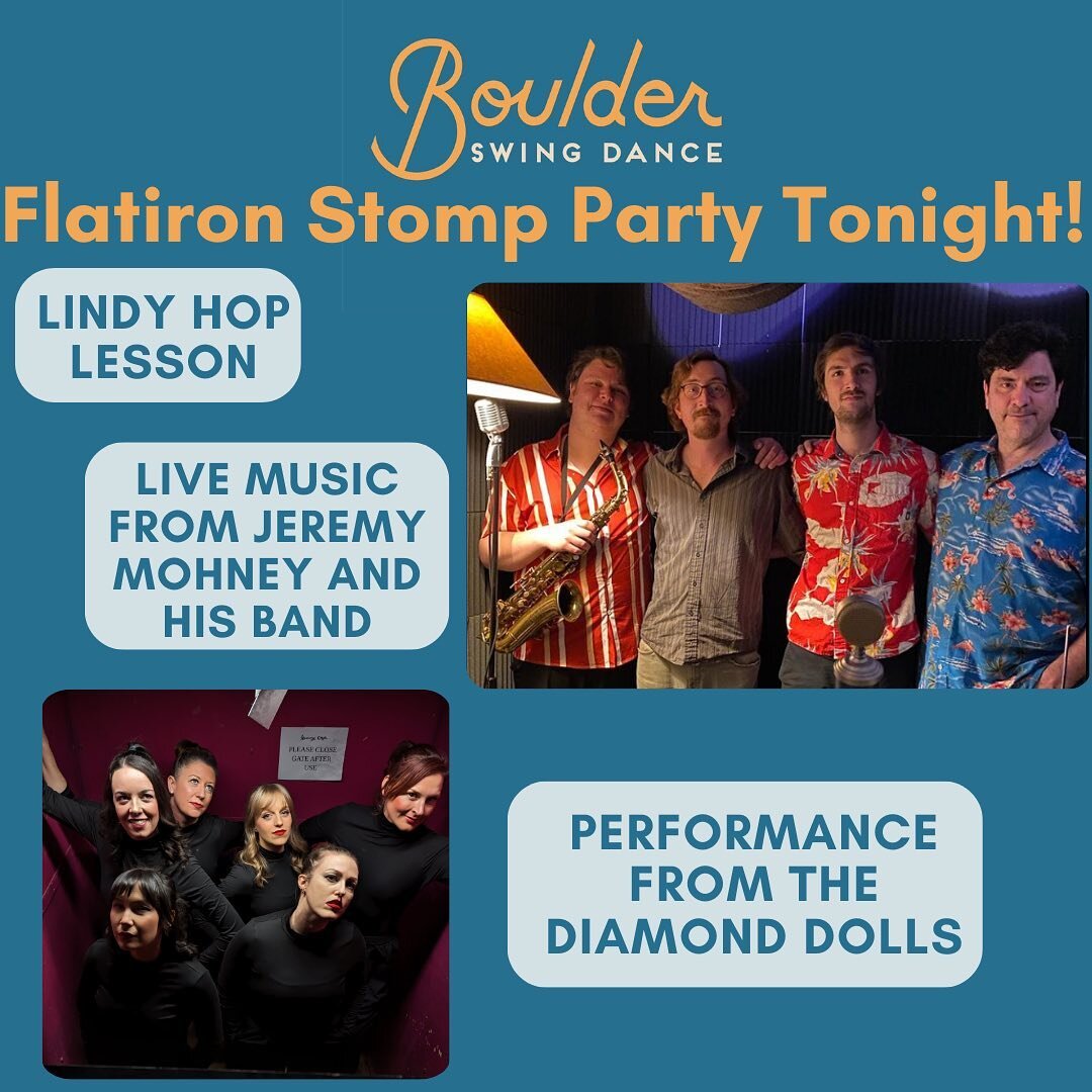 Join us for a swing dance party at the Avalon in Sodal Hall! We will have an hour long beginner Lindy hop lesson before the dance for an additional $5.  Live music will be provided by @jeremymohneymusic!  We will also have a performance by @denverdia