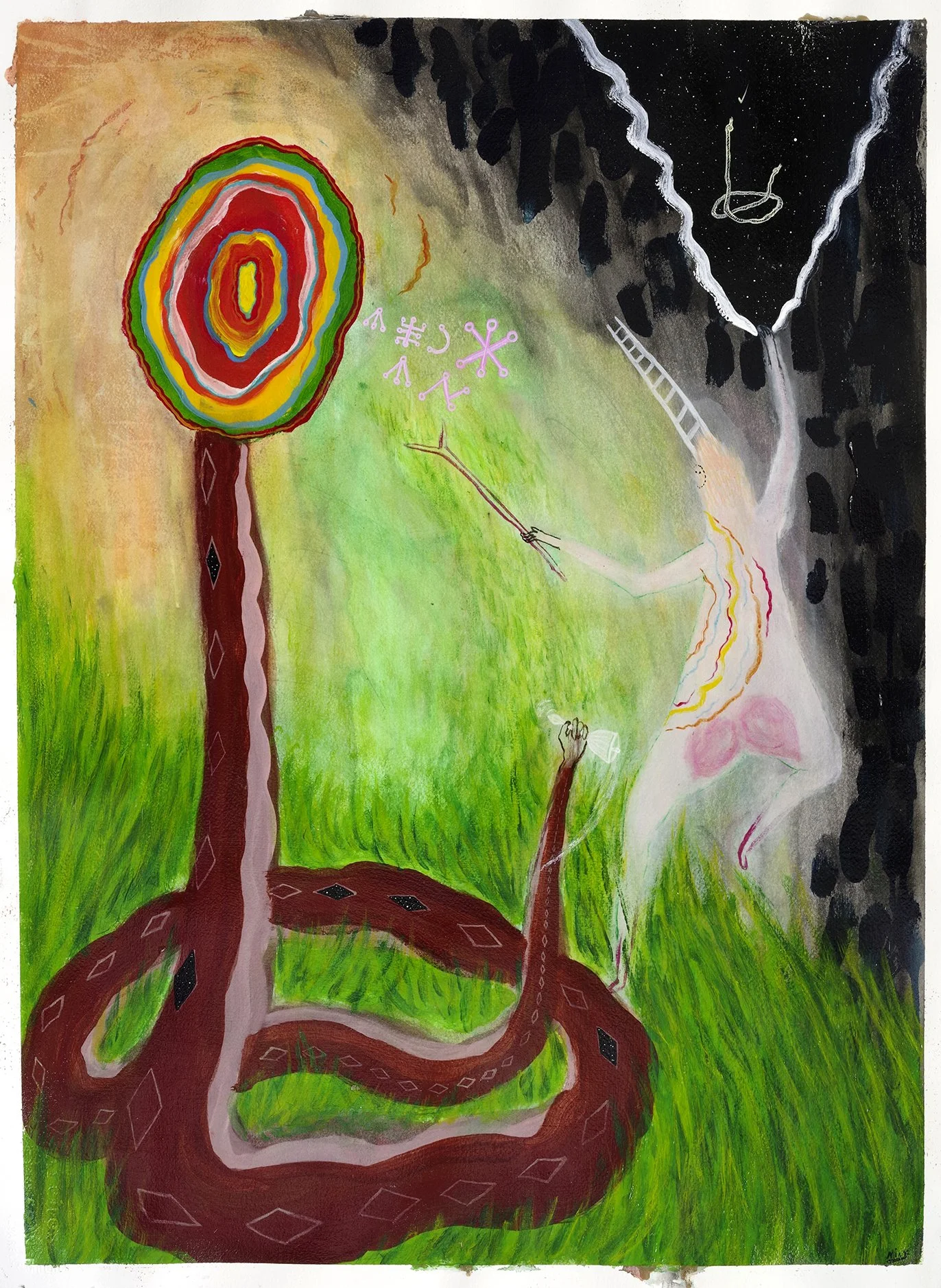 Snake in the grass illusion