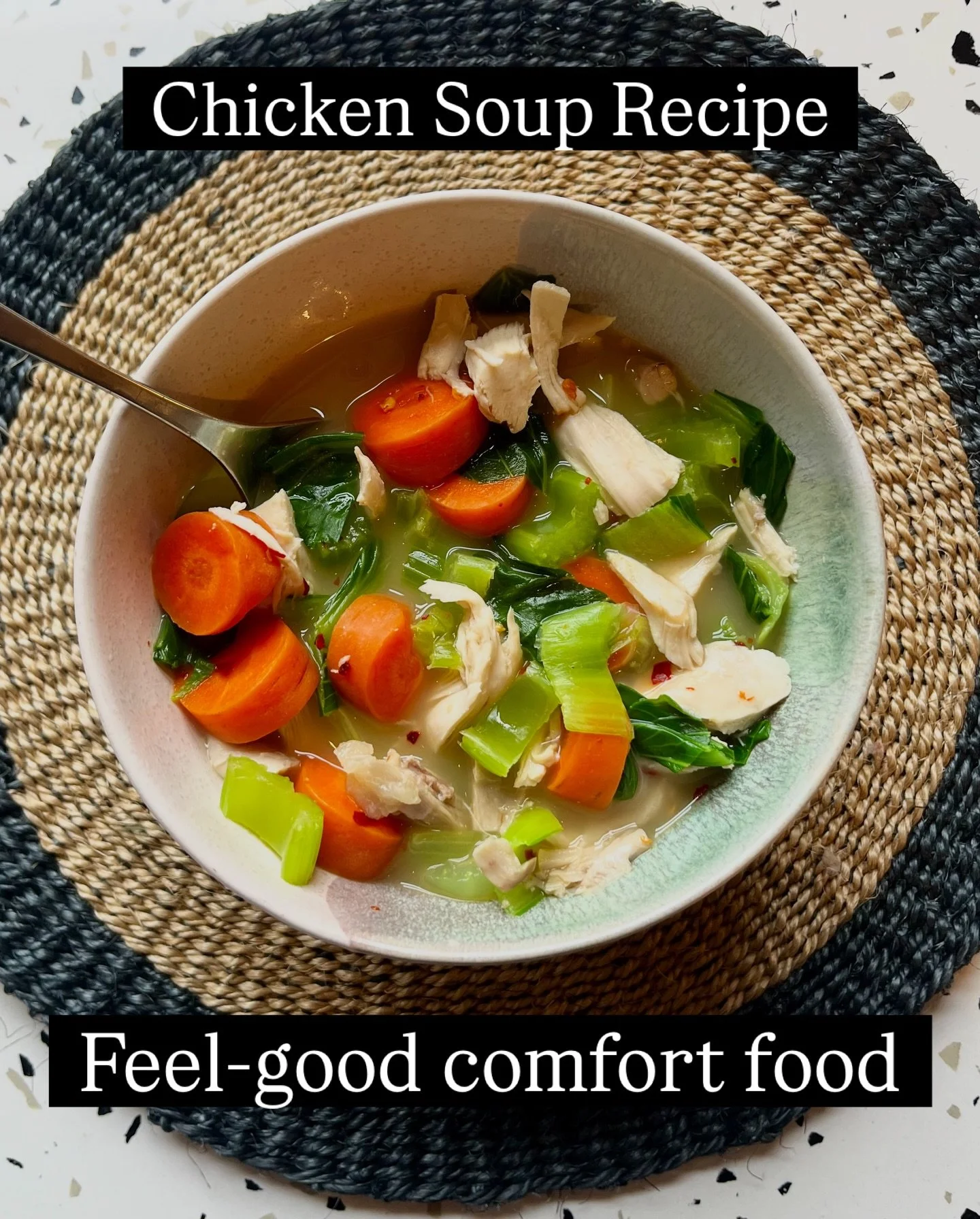 Chicken soup&hellip; the ultimate comfort food that feels like a hug in a bowl. Food-based collagen (great for joints, gut and skin), protein, fibre (both will keep you feeling full and energised) and lots of micronutrients. Also a great way to stay 