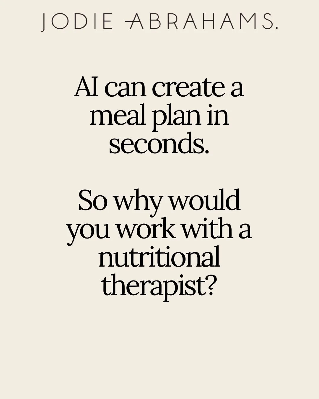There is so much information on what and how to eat for your health goals or life stage, how to move for the most muscle and how to optimise everything from your sleep to your collagen stores&hellip; and now you can receive a nutrition plan in second