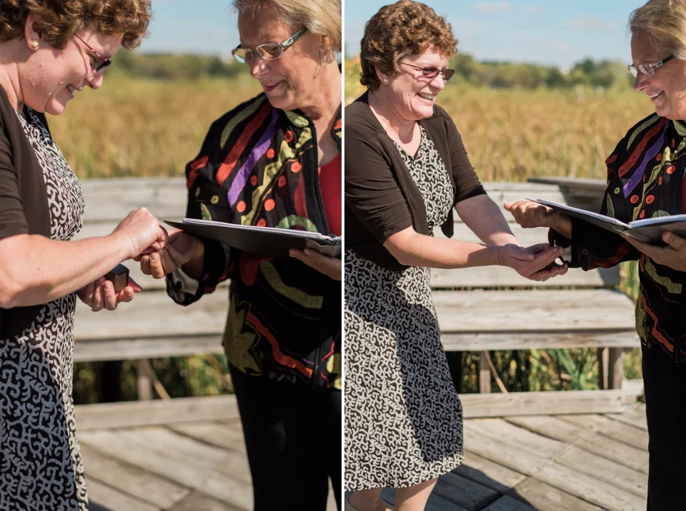 Chelsea Bliefernicht | Madison WI Wedding Photographer | Edgewood College Boardwalk Ceremony