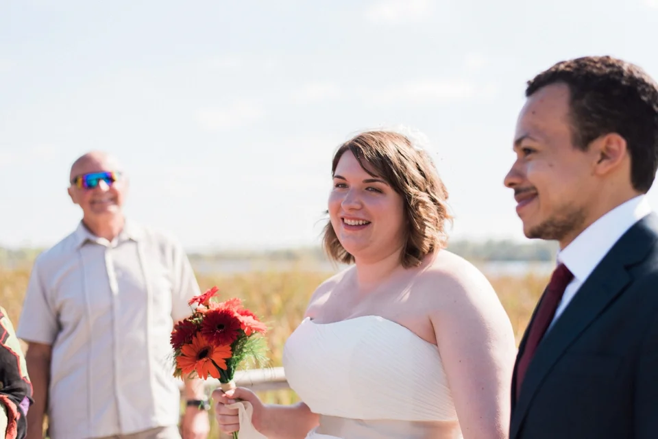 Chelsea Bliefernicht | Madison WI Wedding Photographer | Edgewood College Boardwalk Ceremony