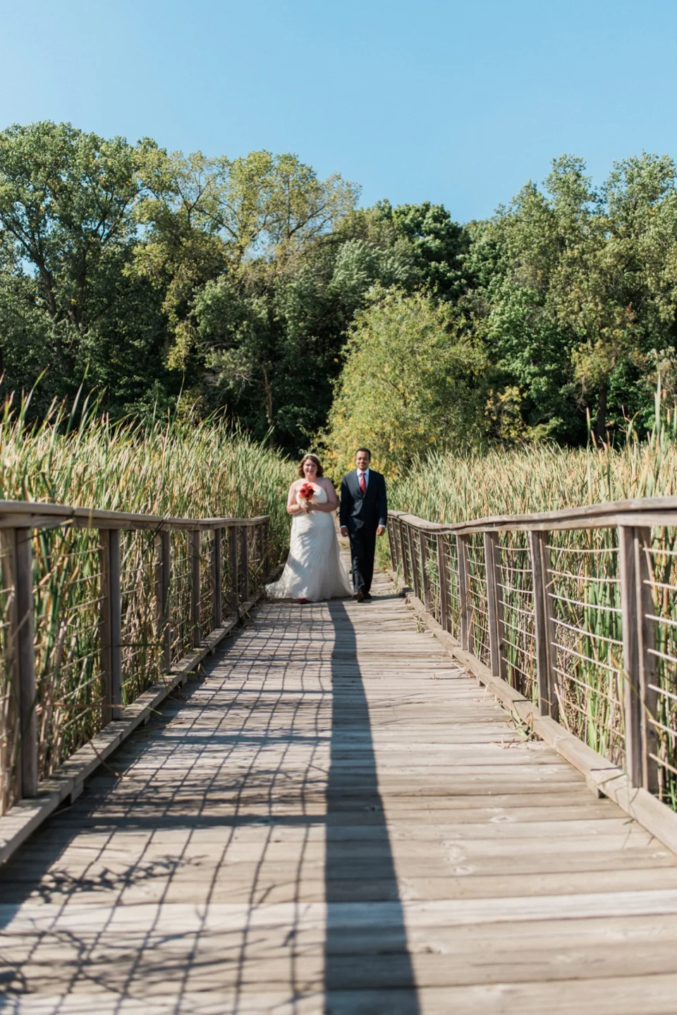 Chelsea Bliefernicht | Madison WI Wedding Photographer | Edgewood College Boardwalk Ceremony