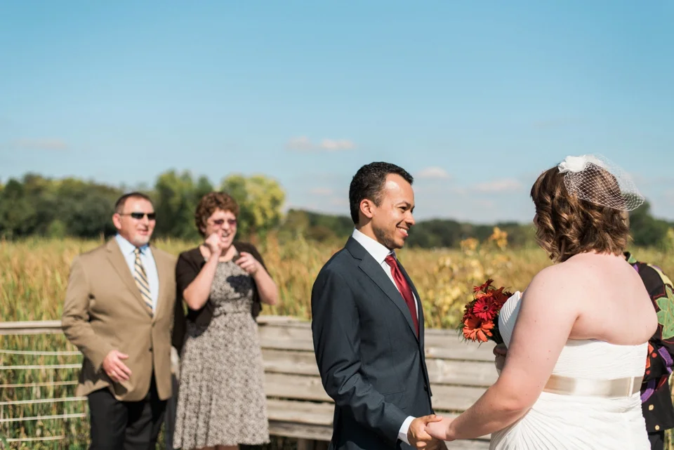 Chelsea Bliefernicht | Madison WI Wedding Photographer | Edgewood College Boardwalk Ceremony